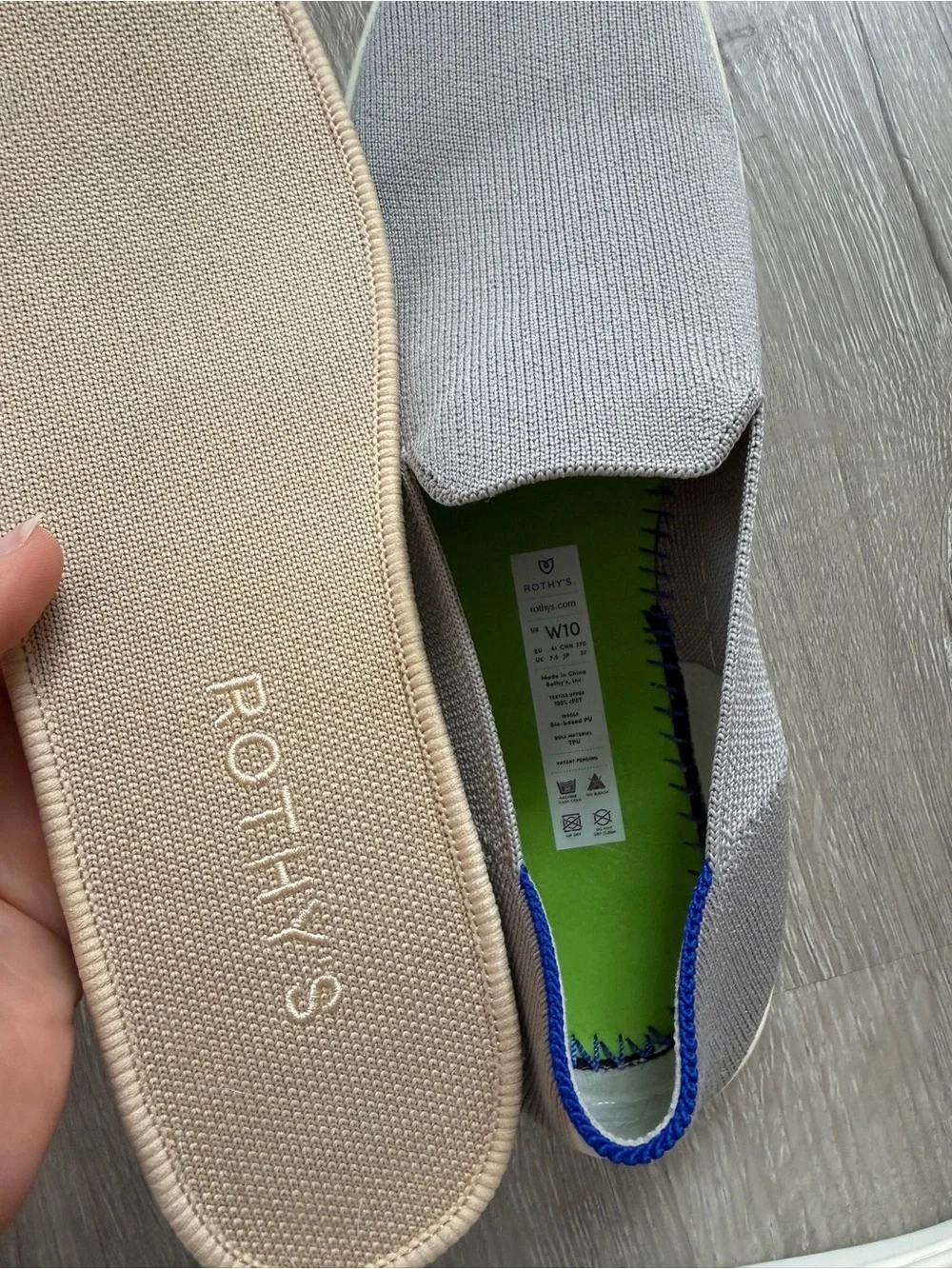 ROTHY’S Gray Sneaker Loafers 10